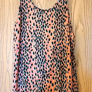 Bar III leopard swim cover-up